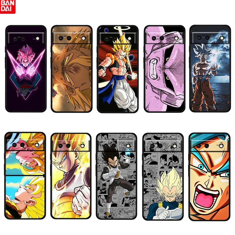 

Dragon Ball LOGO Son Goku Shockproof Cover For Google Pixel 6 6A 5 4 5A 4A XL Pro 5G TPU Soft Black Phone Case Fundas Coque Capa