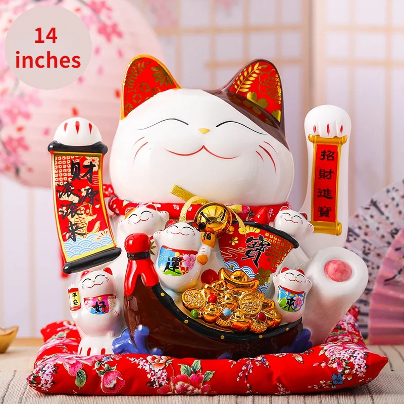 14 2022 inch Lucky Cat Decoration Piggy Bank Lucky Cat Radio Wave Treasure Shop Gift China Good Luck Home Decoration Craft Gift
14 2022 inch Lucky Cat Decoration Piggy Bank Lucky Cat Radio Wave Treasure Shop Gift China Good Luck Home Decoration Craft Gift