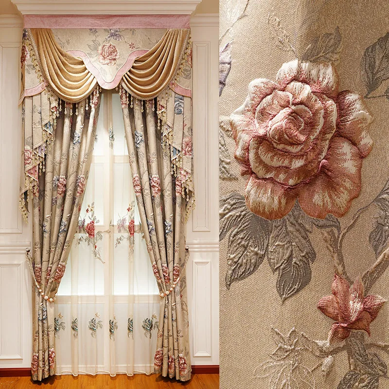 LLHigh-precision Curtain Fabric Finished Living Room Bedroom Blackout European Curtain 4D Relief Curtain Fabric
LLHigh-precision Curtain Fabric Finished Living Room Bedroom Blackout European Curtain 4D Relief Curtain Fabric