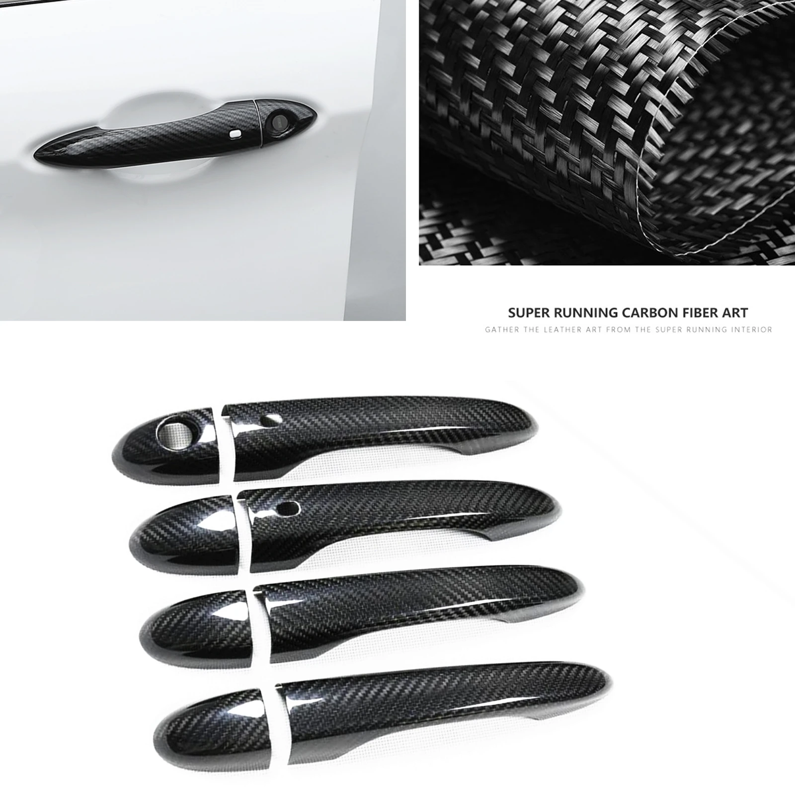 For Alfa Romeo Giulia Stelvio 2017-2020 Exterior Door Handle Cover Trim W/ Smart Key Hole Handknob Case Real Dry Carbon Fiber
For Alfa Romeo Giulia Stelvio 2017-2020 Exterior Door Handle Cover Trim W/ Smart Key Hole Handknob Case Real Dry Carbon Fiber