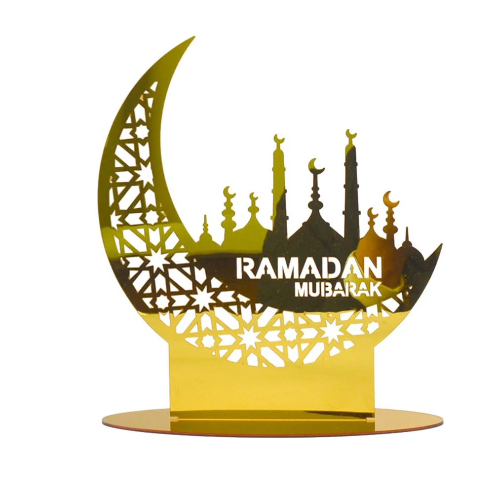 Golden Acrylic Ornaments Muslim Ramadan Kareem Weddings Festivals Themed Parties Home DIY Decorations Gifts
Golden Acrylic Ornaments Muslim Ramadan Kareem Weddings Festivals Themed Parties Home DIY Decorations Gifts