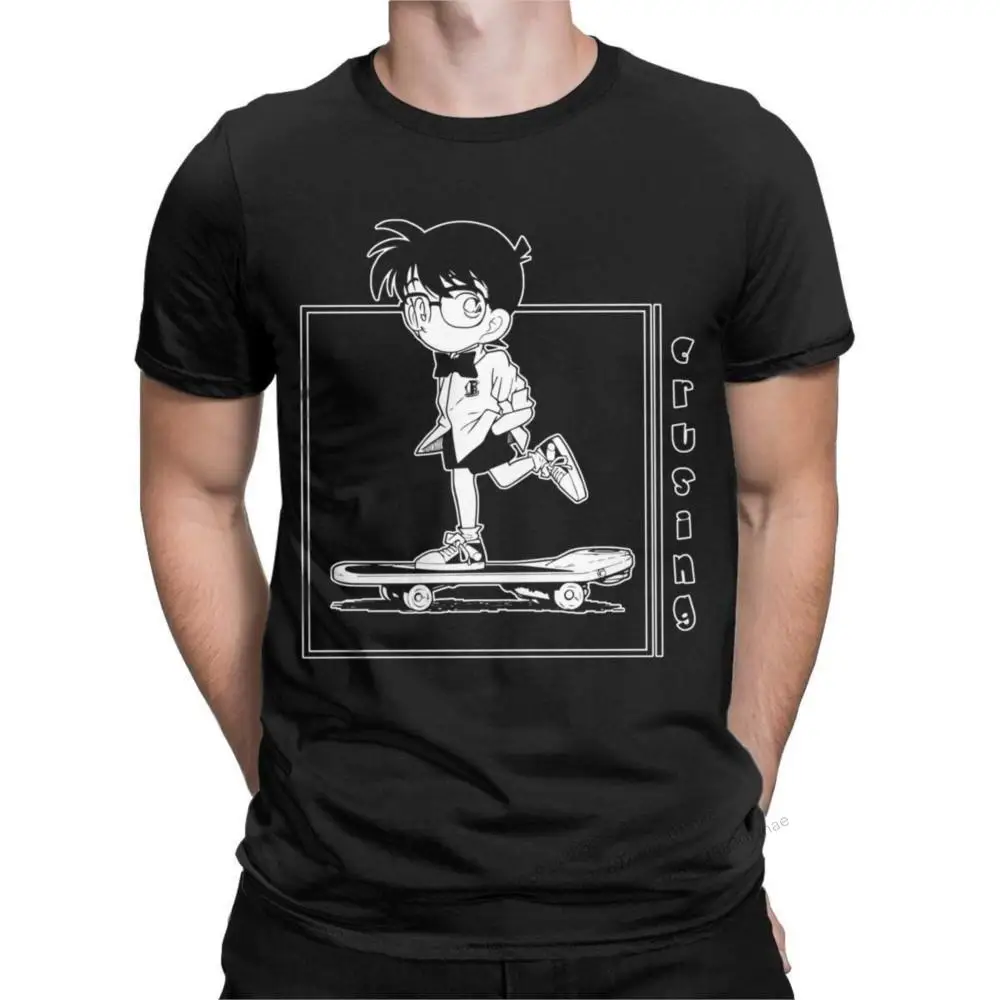 Detective Conan Crusing Skate T Shirts Men's Pure Cotton Vintage T-Shirts Round Collar Anime Tees Short Sleeve Clothing Printing
Detective Conan Crusing Skate T Shirts Men's Pure Cotton Vintage T-Shirts Round Collar Anime Tees Short Sleeve Clothing Printing