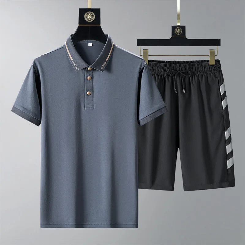 2023 Summer Men's Polo Shirt+Shorts 2-piece Lapel Shirt New Thin Casual Business Sports Pants Comfortable Breathable Large Size
2023 Summer Men's Polo Shirt+Shorts 2-piece Lapel Shirt New Thin Casual Business Sports Pants Comfortable Breathable Large Size
