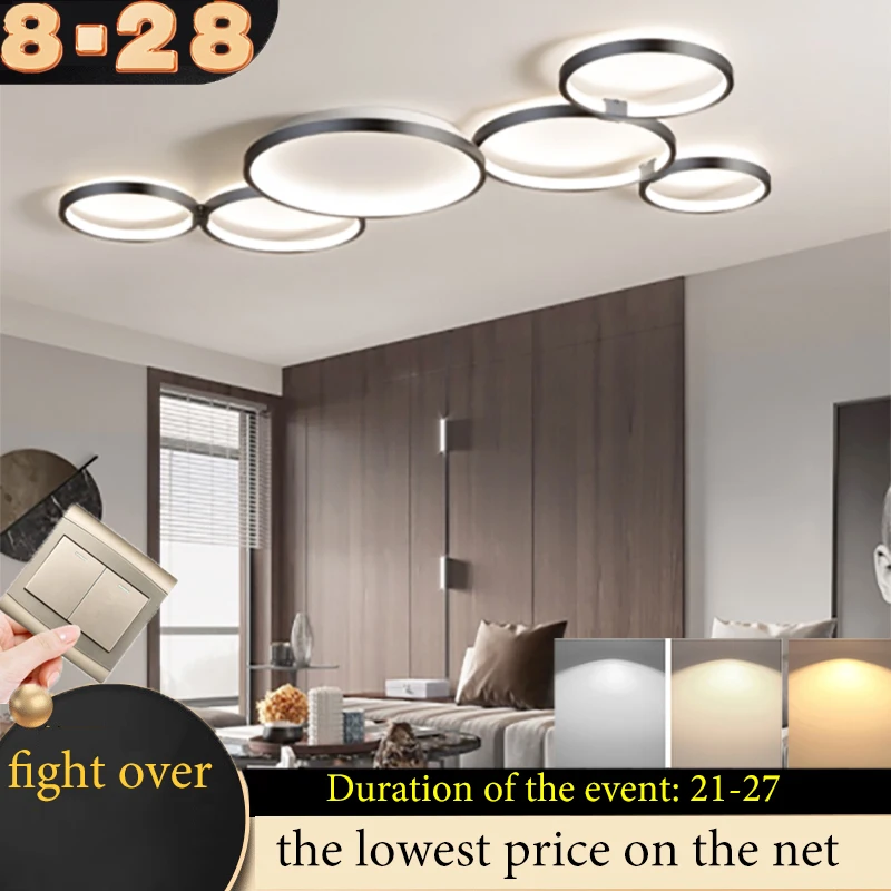 Modern minimalist living room LED ceiling lamp bedroom study dining room chandelier home interior lighting decorative lamps
Modern minimalist living room LED ceiling lamp bedroom study dining room chandelier home interior lighting decorative lamps