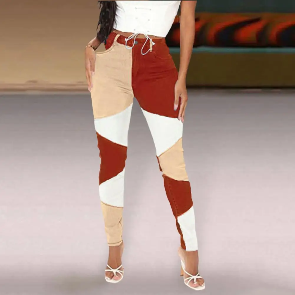 Popular Pencil Pants Stretchy Women Autumn High Waist Pencil Jeans Color Block Shrink-Resistant Bodycon Jeans Daily Clothing
Popular Pencil Pants Stretchy Women Autumn High Waist Pencil Jeans Color Block Shrink-Resistant Bodycon Jeans Daily Clothing