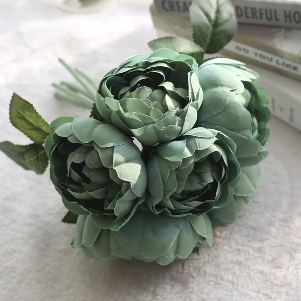European Vintage Artificial Silk Peony Round Rose Flowers 6 head Bouquet Wedding Home Retro Fake Flower Party DIY Decoration
European Vintage Artificial Silk Peony Round Rose Flowers 6 head Bouquet Wedding Home Retro Fake Flower Party DIY Decoration