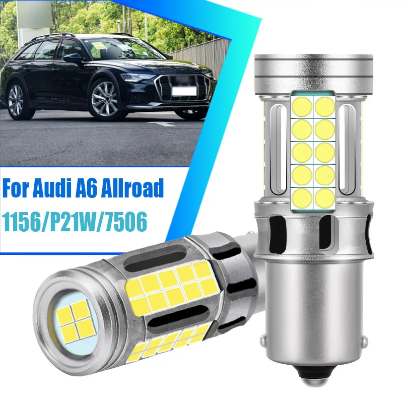 

2pcs 1156 BA15S P21W Canbus Car LED DRL Bulbs 7506 Daytime Running Signal Light Bulb S25 Lamp Error Free For Audi A6 Allroad