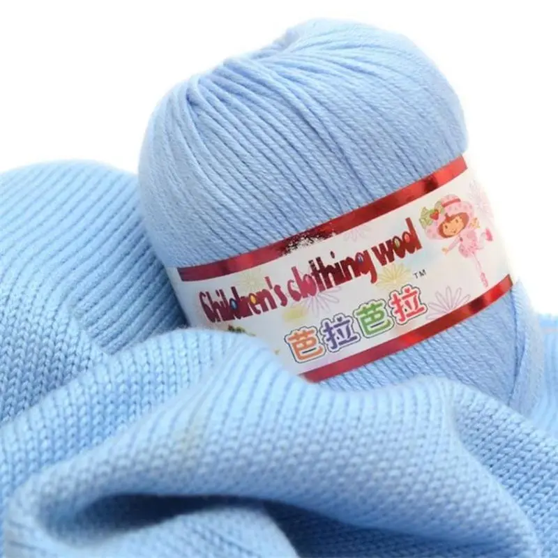 

50g /ball 132Meters Baby Silk Cashmere Yarn for Hand Knitting Crochet Milk Yarn Threads Lanas Para Tejer Laine A Tricote