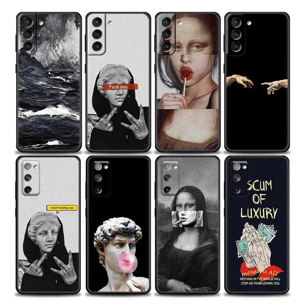 Painting Case Cover For Samsung Galaxy S21 S22 S20 Ultra FE Plus S8 S9 S10 Plus Cases Fundas Mona Lisa David Statue Abstract Art
Painting Case Cover For Samsung Galaxy S21 S22 S20 Ultra FE Plus S8 S9 S10 Plus Cases Fundas Mona Lisa David Statue Abstract Art