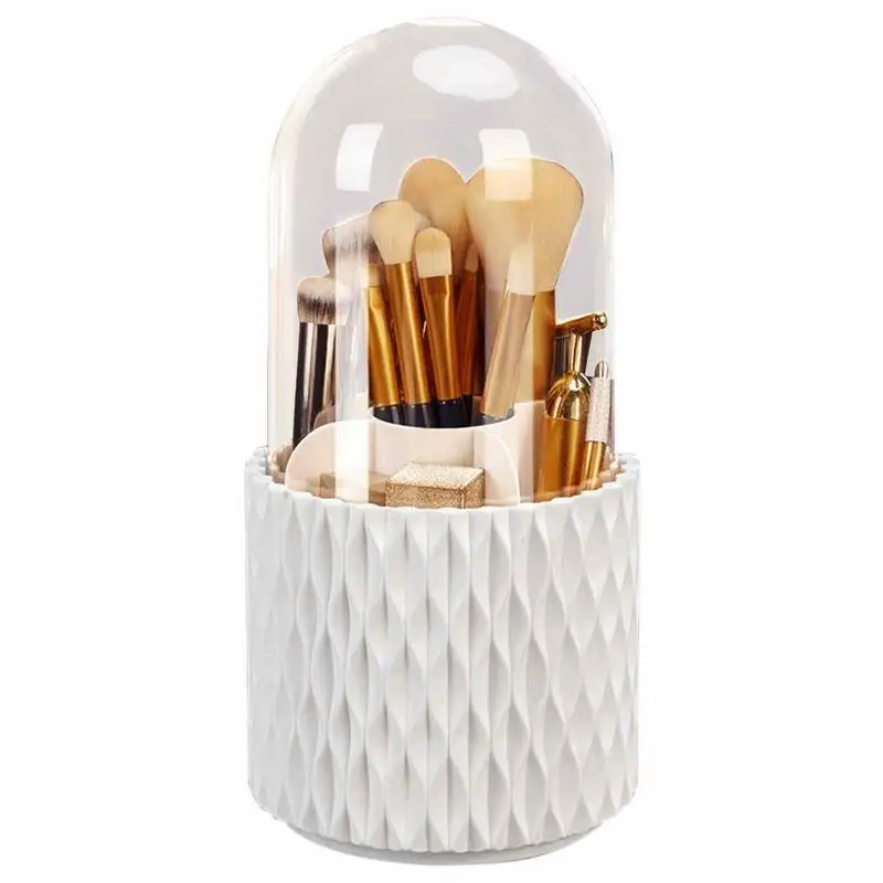 Rotation Makeup Brush Storage Box Cosmetic Organizer Eyebrow Pen Holder Brush Display Stand Storage Bucket with Lid Waterproof
Rotation Makeup Brush Storage Box Cosmetic Organizer Eyebrow Pen Holder Brush Display Stand Storage Bucket with Lid Waterproof