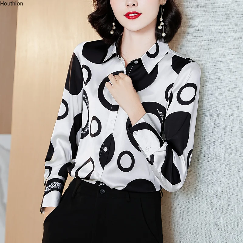 New Long-sleeved Blouse Polo Korean Polka Dot Wire Leisure Top Comfortable Fashion Summer Shirt
New Long-sleeved Blouse Polo Korean Polka Dot Wire Leisure Top Comfortable Fashion Summer Shirt