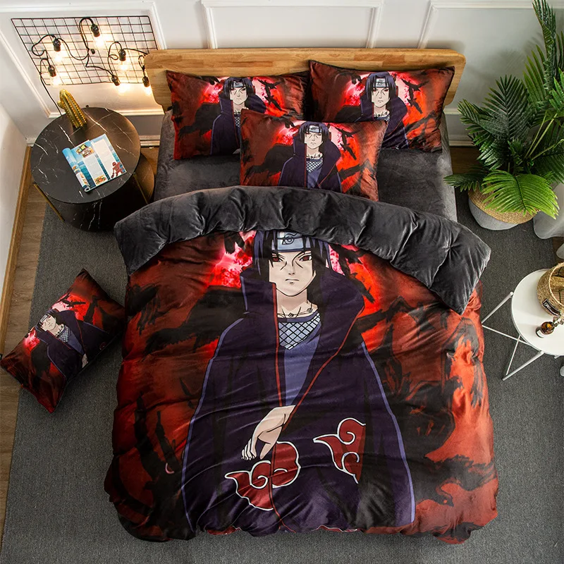 Animation Naruto One Piece Crystal Velvet Four-piece Set Thickened Cold-proof and Warm Winter Crystal Velvet
Animation Naruto One Piece Crystal Velvet Four-piece Set Thickened Cold-proof and Warm Winter Crystal Velvet