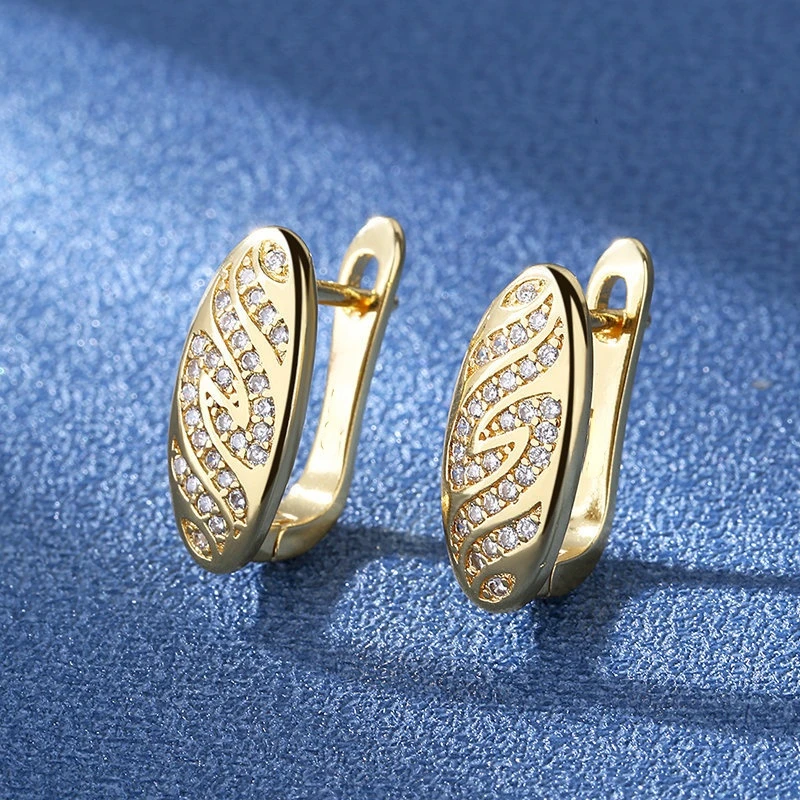 AAA Pattern Luxury Romantic Earrings with CZ Stone for Women Fresh Style Wedding Engagement Party Accessories Hot Sale Jewelry
AAA Pattern Luxury Romantic Earrings with CZ Stone for Women Fresh Style Wedding Engagement Party Accessories Hot Sale Jewelry