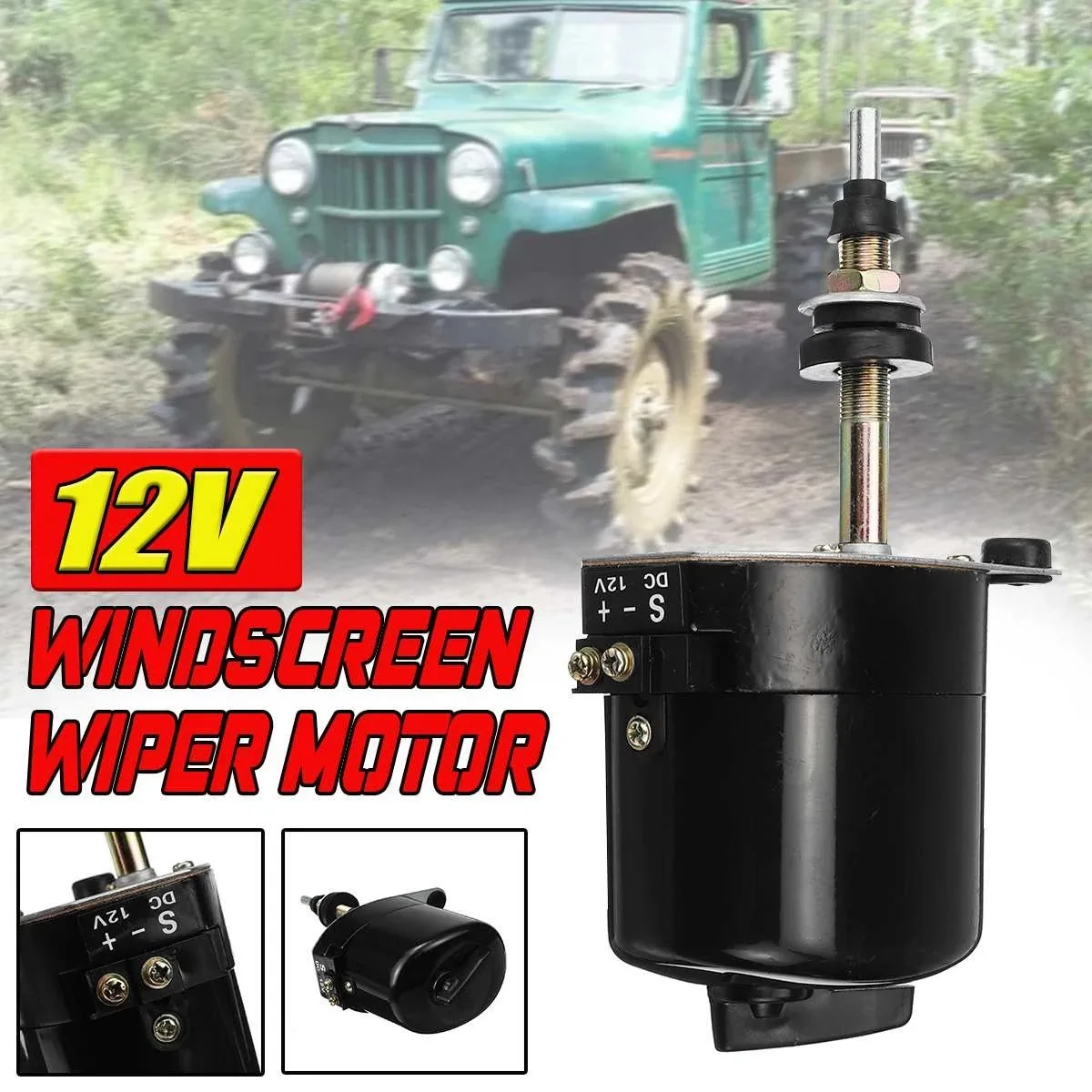 Windscreen Wiper Motor,12V Car Auto Windshield Windscreen Wiper Motor for Willys Jeep Tractor 01287358 7731000001
Windscreen Wiper Motor,12V Car Auto Windshield Windscreen Wiper Motor for Willys Jeep Tractor 01287358 7731000001