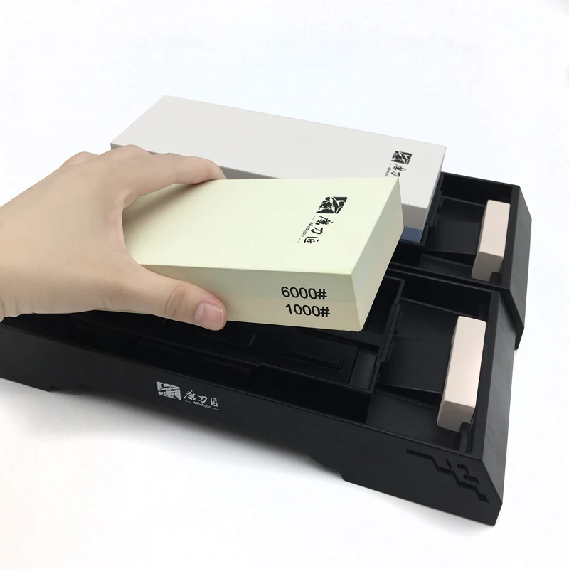 GRINDER Whatstone 4Pcs/Set Kitchen sharpening stone Big size Double sided Professional knife sharpener sharpening stone
GRINDER Whatstone 4Pcs/Set Kitchen sharpening stone Big size Double sided Professional knife sharpener sharpening stone