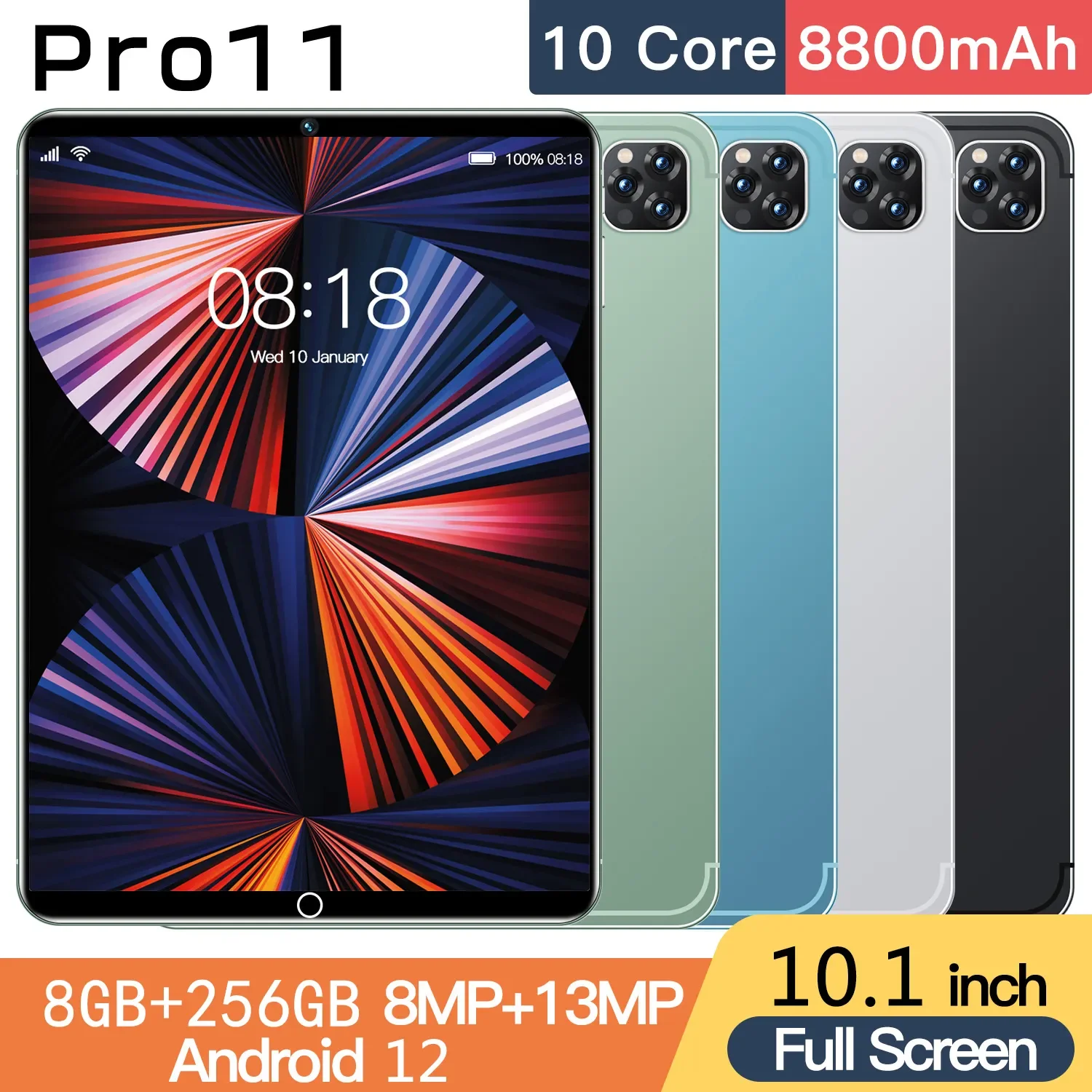 2022 new Android 5G tablet computer 10.1-inch 8GB+256GB office phone two in one dual card+wifi+face recognition+official website
2022 new Android 5G tablet computer 10.1-inch 8GB+256GB office phone two in one dual card+wifi+face recognition+official website