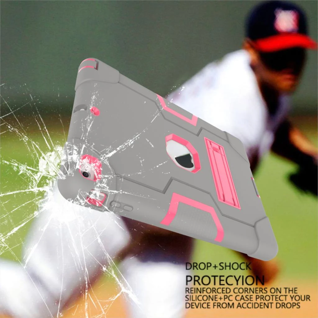Case For iPad Air1 Heavy Duty Silicone TPU + PC Hard Stand Drop Shock Proof + Screen Protector IP71
Case For iPad Air1 Heavy Duty Silicone TPU + PC Hard Stand Drop Shock Proof + Screen Protector IP71