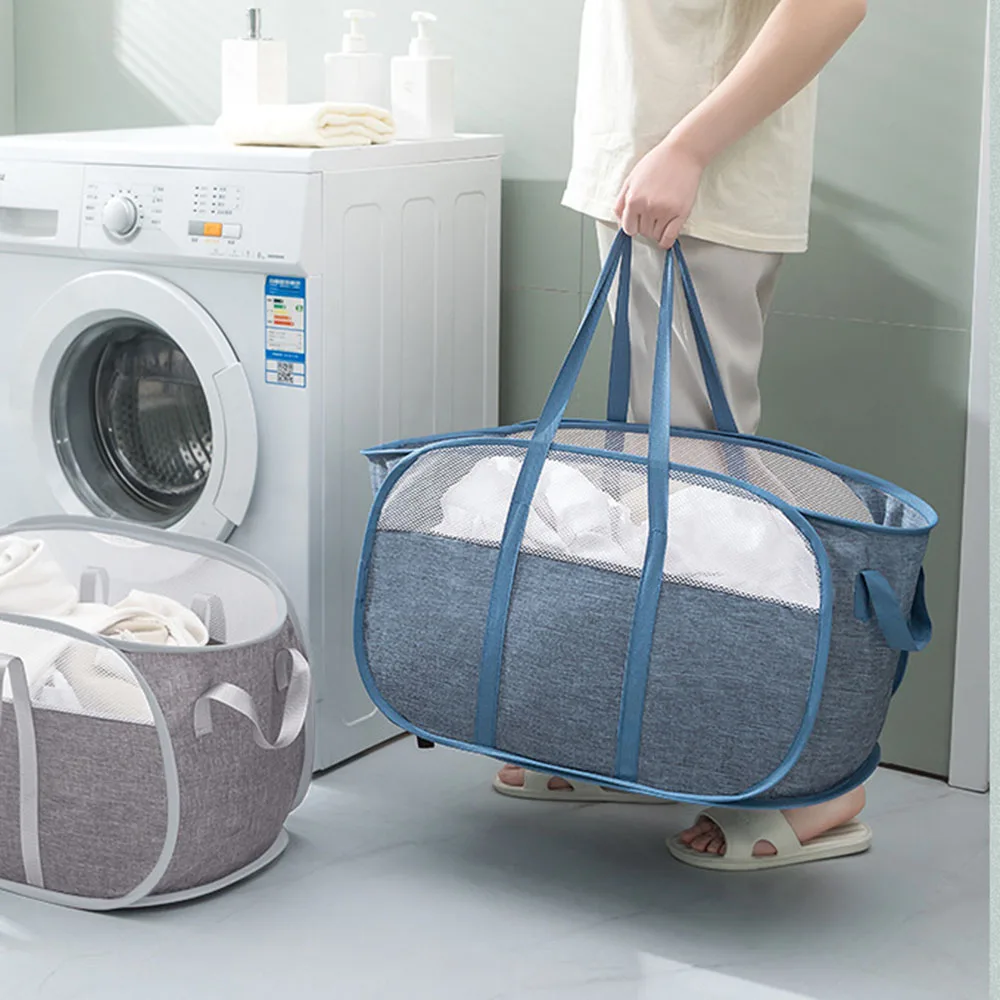 Folding Laundry Basket Organizer For Dirty Clothes Bathroom Clothes Mesh Storage Bag Household Wall Hanging Basket Frame Bucket
Folding Laundry Basket Organizer For Dirty Clothes Bathroom Clothes Mesh Storage Bag Household Wall Hanging Basket Frame Bucket