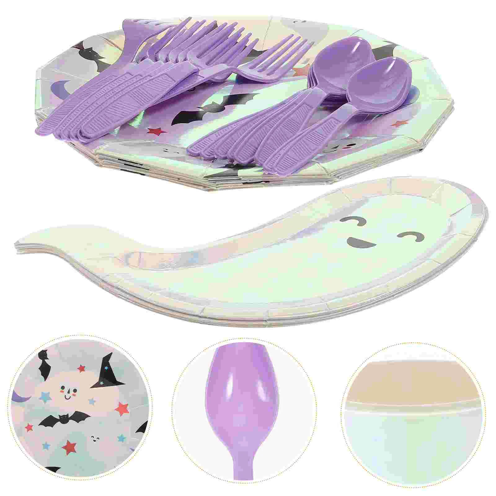 Plates Paperparty Tableware Round Dinner Disposable Plate Lunch Dish Set Ghost Dinnerware Serving Buffet Style
Plates Paperparty Tableware Round Dinner Disposable Plate Lunch Dish Set Ghost Dinnerware Serving Buffet Style