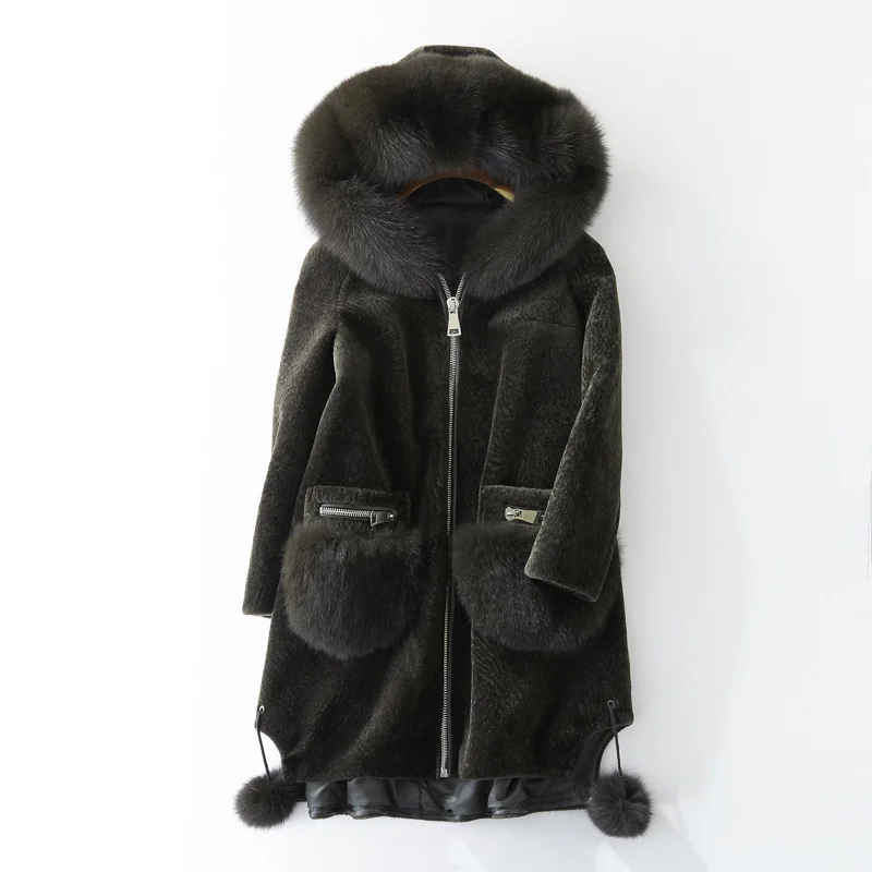 quality Superior Women Clothes Korean Real Coat Wool Jacket Fox Hooded Vintage Tops Sheep Shearling Fur
quality Superior Women Clothes Korean Real Coat Wool Jacket Fox Hooded Vintage Tops Sheep Shearling Fur