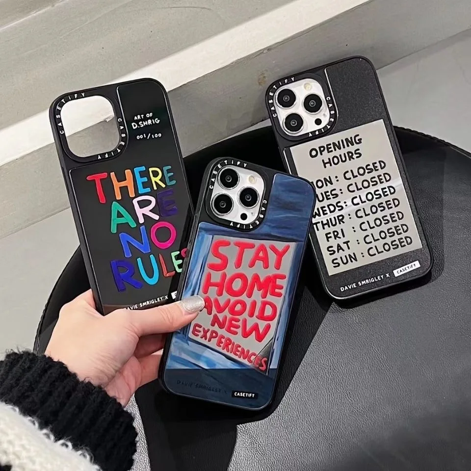 Fashion Street Brand Letter Label Mirror Phone Cases For iPhone 13 12 11 Pro Max Mini XR XS MAX 8 X 7 Couple Anti-drop Cover
Fashion Street Brand Letter Label Mirror Phone Cases For iPhone 13 12 11 Pro Max Mini XR XS MAX 8 X 7 Couple Anti-drop Cover