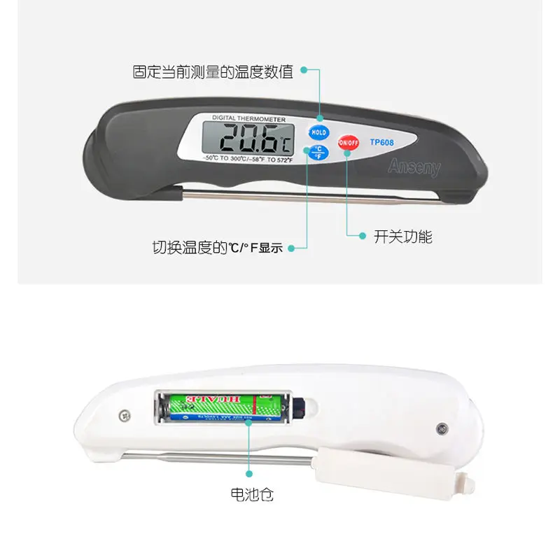Water Temperature Thermometer Measures Milk Temperature Oil Temperature Food Baking Probe Milk powder Water Temperature Meter
Water Temperature Thermometer Measures Milk Temperature Oil Temperature Food Baking Probe Milk powder Water Temperature Meter