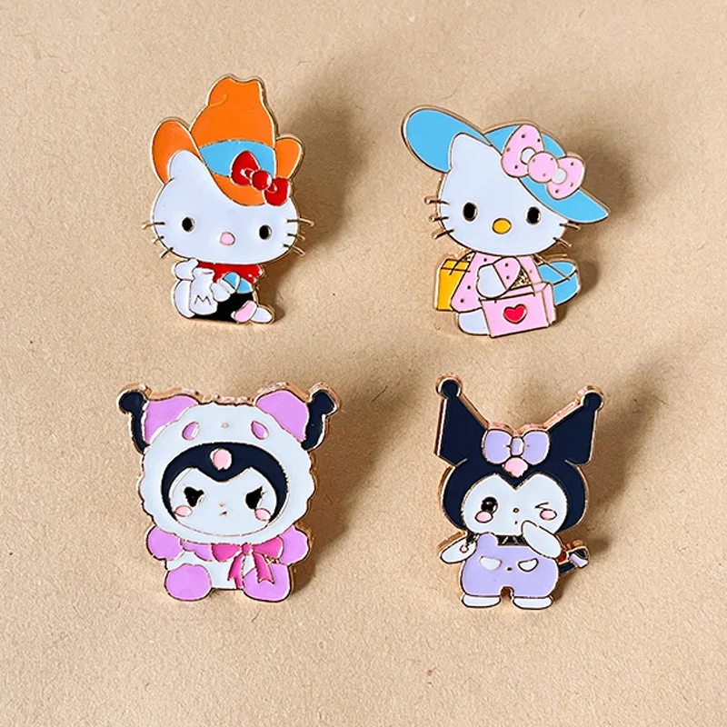 Hello Kitty Kuromi Cute Baby Hat Cowboy Badge Chain Metal Brooch Badge Cartoon Anime Accessories Jewelry Bag Pendant Lover Gift
Hello Kitty Kuromi Cute Baby Hat Cowboy Badge Chain Metal Brooch Badge Cartoon Anime Accessories Jewelry Bag Pendant Lover Gift