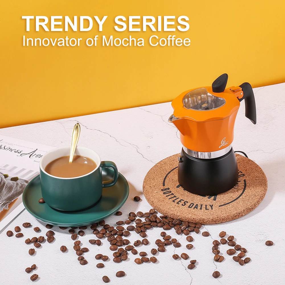 Aluminum Alloy Coffee Pot Octagonal Moka Pot Coffee Maker Espresso Percolator Stovetop Mocha Pot Italian Coffee Pot 150ml 300ml
Aluminum Alloy Coffee Pot Octagonal Moka Pot Coffee Maker Espresso Percolator Stovetop Mocha Pot Italian Coffee Pot 150ml 300ml