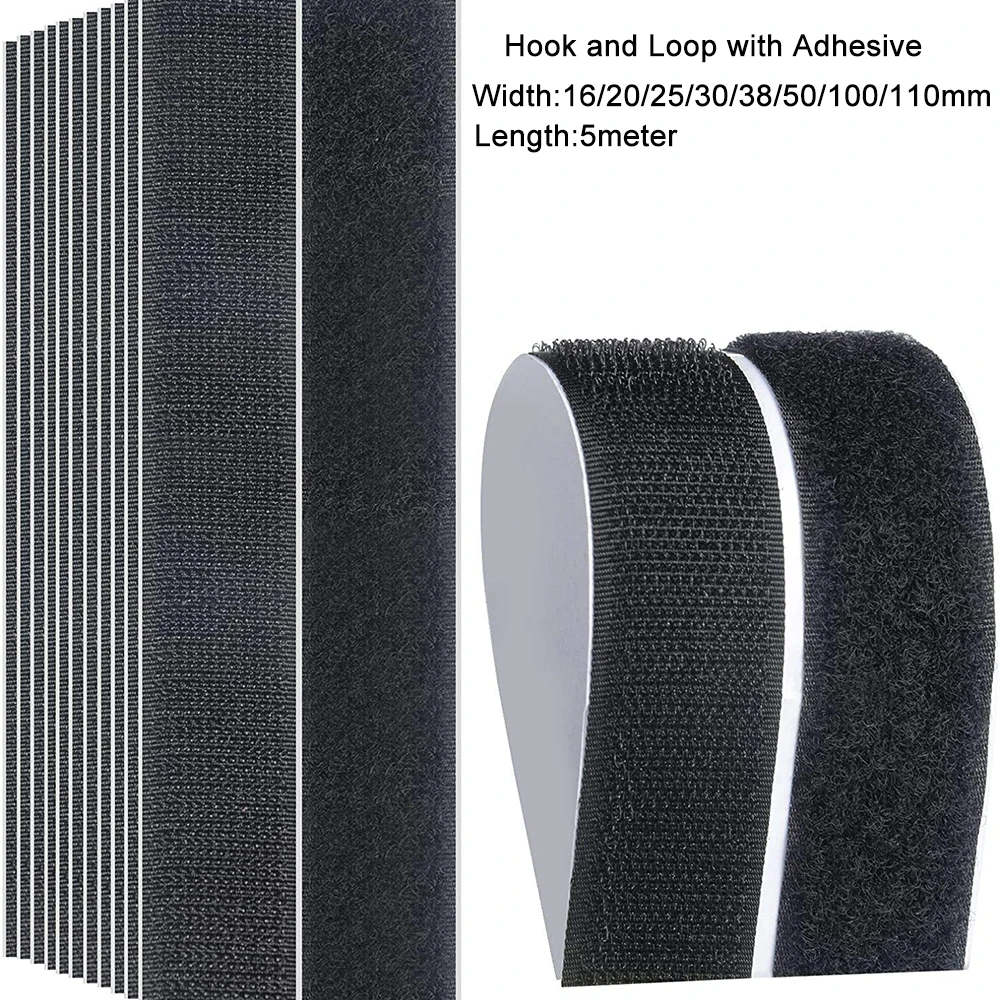 5M/Lot Hook loop Tape Self-adhesive Hook and Loop Fastener Tape Adhesive Nylon Sticker Magic Tape with Glue 20/30/50/100mm
5M/Lot Hook loop Tape Self-adhesive Hook and Loop Fastener Tape Adhesive Nylon Sticker Magic Tape with Glue 20/30/50/100mm