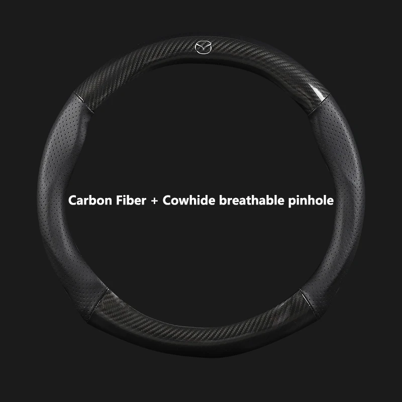 Leather Carbon Fiber Car Steering Wheel Cover For Mazda 2 3 5 6 Axela Atenza Demio CX-3 CX-4 CX-5 CX-7 CX-9 Auto Accessories
Leather Carbon Fiber Car Steering Wheel Cover For Mazda 2 3 5 6 Axela Atenza Demio CX-3 CX-4 CX-5 CX-7 CX-9 Auto Accessories
