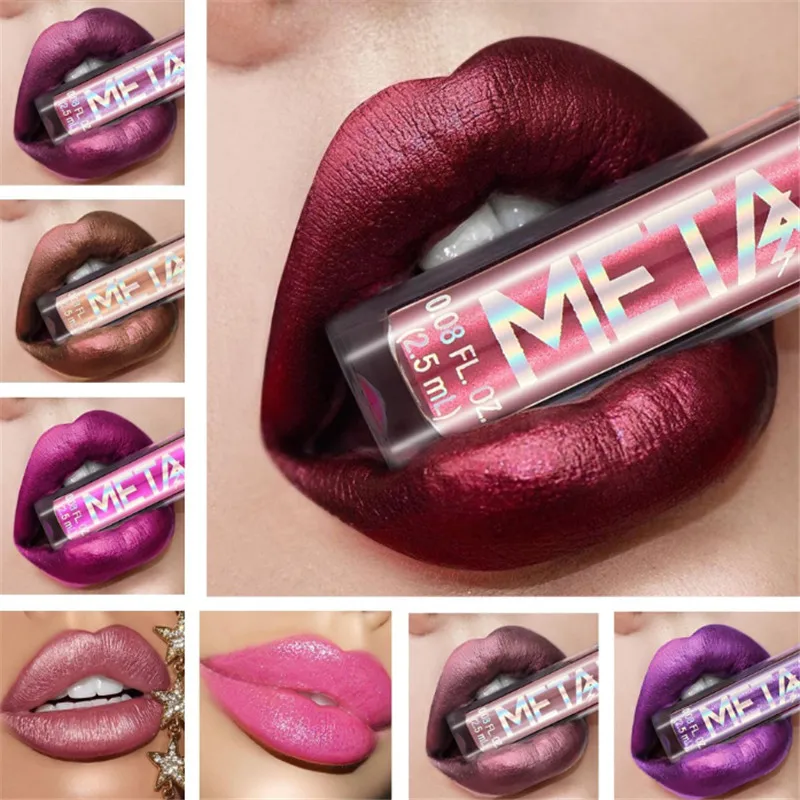 Glitter Metallic Liquid Lipstick Waterproof Shiny Shimmer Metal Lip Gloss Tint Non-Stick Cup Lipgloss Long Lasting Makeup
Glitter Metallic Liquid Lipstick Waterproof Shiny Shimmer Metal Lip Gloss Tint Non-Stick Cup Lipgloss Long Lasting Makeup