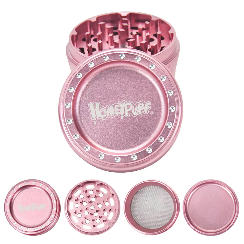 HONEYPUFF Aluminum Herb Molinillo 63 MM 4 Layers Drum Style Metal Grinders Spice Crusher Accesorios para fumadores
HONEYPUFF Aluminum Herb Molinillo 63 MM 4 Layers Drum Style Metal Grinders Spice Crusher Accesorios para fumadores