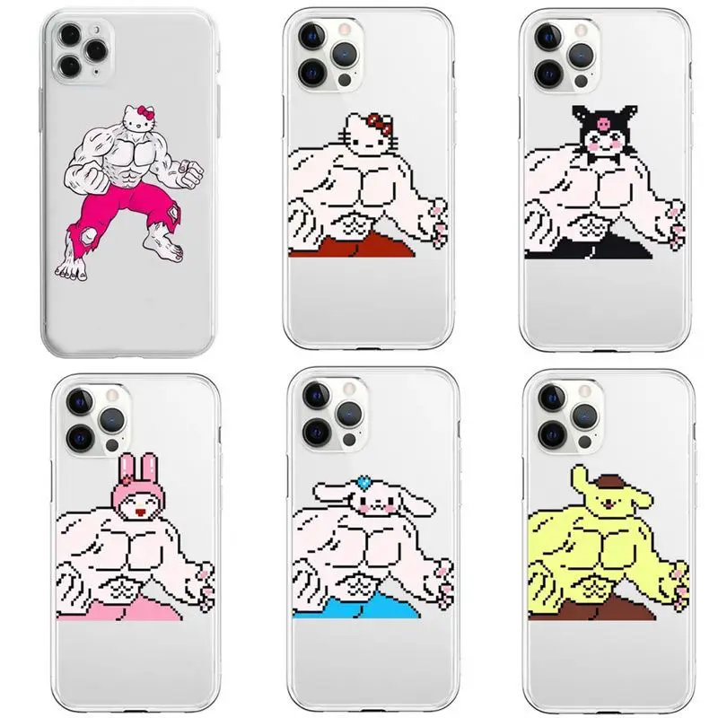 Kawaii Sanrio Anime Hello Kittys My Melody Cinnamoroll Kuromi Cute Spoof Phone Case for Iphone 14/13/12/11Promax Girls Gift Toys
Kawaii Sanrio Anime Hello Kittys My Melody Cinnamoroll Kuromi Cute Spoof Phone Case for Iphone 14/13/12/11Promax Girls Gift Toys