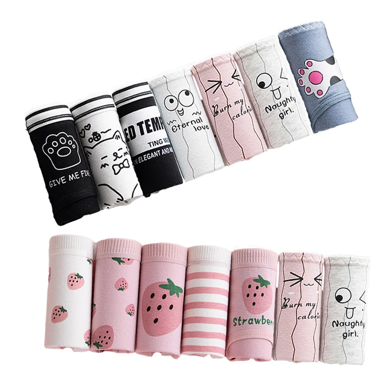 7 Pcs/Lot New Women's Panties Underwear Cotton Briefs Girls Sexy Lingerie Print Fruits Pantys Soft Cute Underpants Shorts
7 Pcs/Lot New Women's Panties Underwear Cotton Briefs Girls Sexy Lingerie Print Fruits Pantys Soft Cute Underpants Shorts