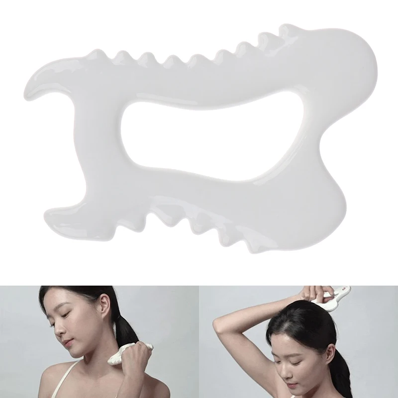 

Ceramic Gua Sha Board Skin Scraping Tools Face Massager MEDITHERAPY Whole Body Carving Whole Body Point Acupuncture Open Back