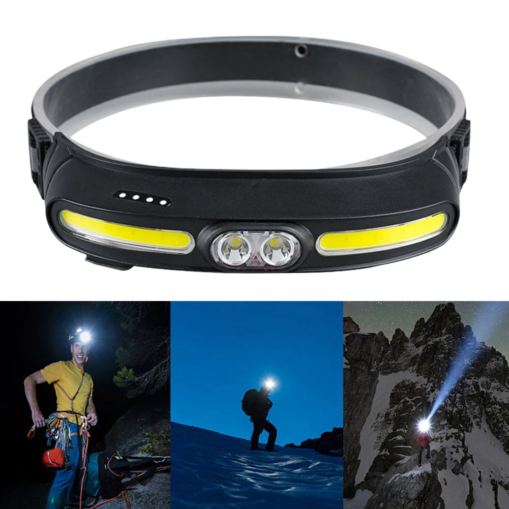 LED Headlight Flashlight Super Bright Head Torch COB Headlamp USB Rechargeable Waterproof Fishing Hiking Camping Head Light
LED Headlight Flashlight Super Bright Head Torch COB Headlamp USB Rechargeable Waterproof Fishing Hiking Camping Head Light