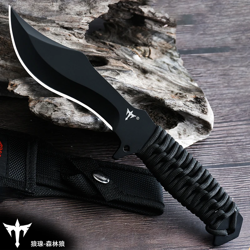 Barbecue Small Straight Knife Fruit Knife Portable Outdoor survival knife black handle Camping Hunting Hike collection gifts
Barbecue Small Straight Knife Fruit Knife Portable Outdoor survival knife black handle Camping Hunting Hike collection gifts