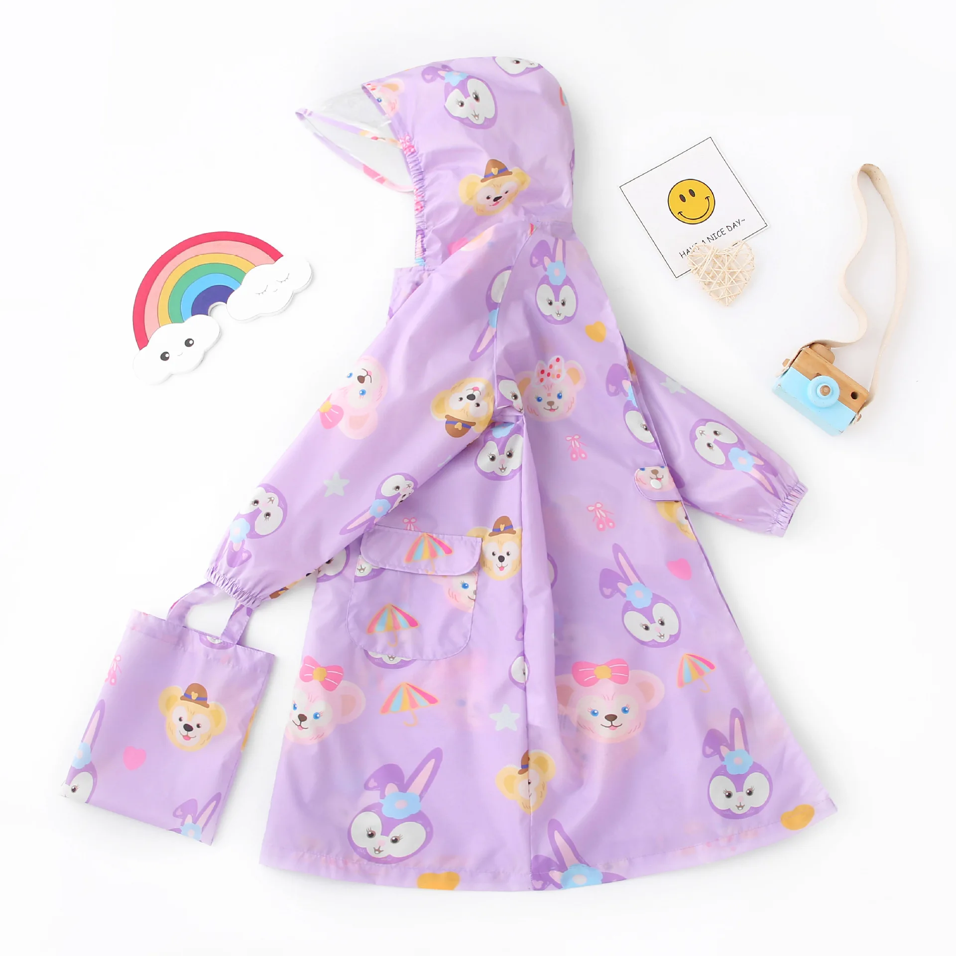 Cute Children Raincoat with School Bag Raincoat Long Style Kindergarten Baby Primary School Poncho Thin and Quick Dry Raincoat
Cute Children Raincoat with School Bag Raincoat Long Style Kindergarten Baby Primary School Poncho Thin and Quick Dry Raincoat