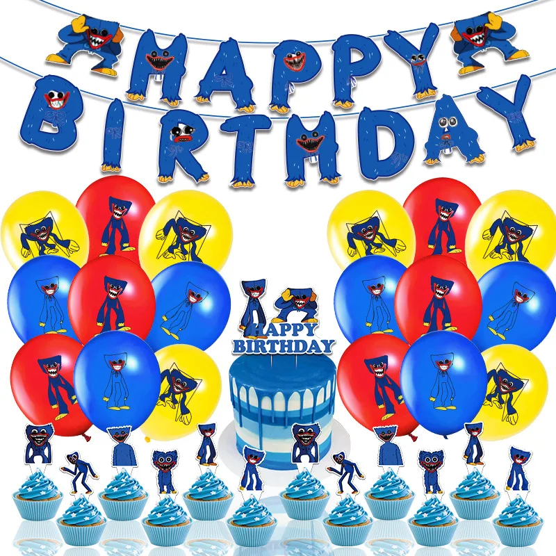 Huggy Wuggy Theme Birthday Decorations Helium Balloons Baking Cake Plug-in Childrens Toy Foil Ball Poppy Playtime Party Supplies
Huggy Wuggy Theme Birthday Decorations Helium Balloons Baking Cake Plug-in Childrens Toy Foil Ball Poppy Playtime Party Supplies