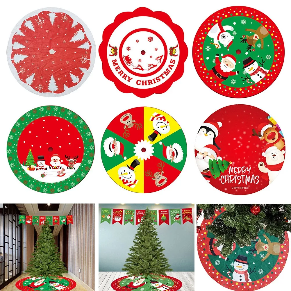 90CM Christmas Tree Skirt Apron Snowman Santa Elk Tree Carpet Mat Xmas Home Decorations 2023 New Year Gift Navidad
90CM Christmas Tree Skirt Apron Snowman Santa Elk Tree Carpet Mat Xmas Home Decorations 2023 New Year Gift Navidad