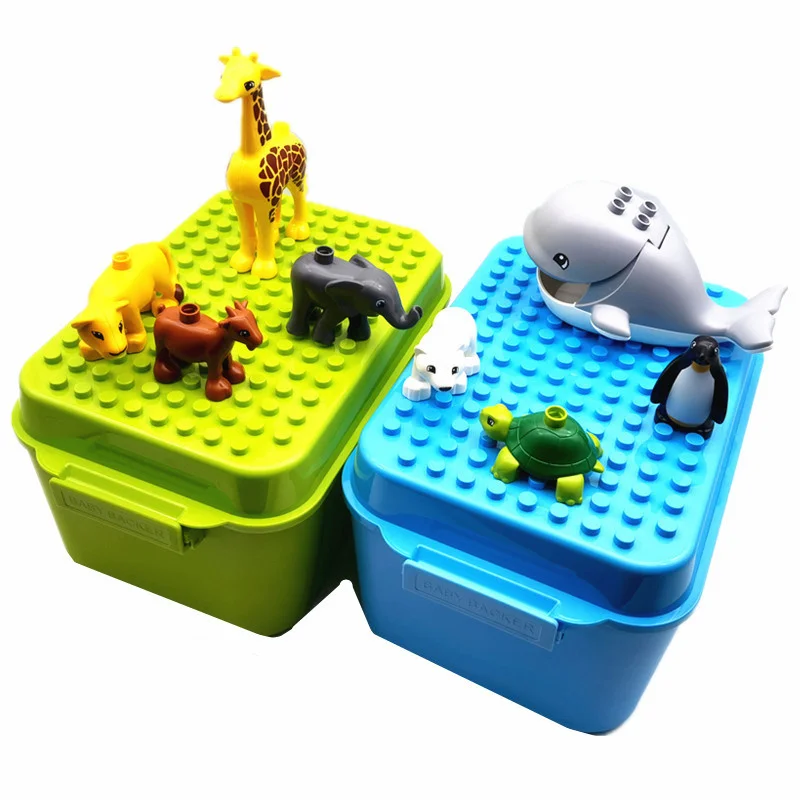 Compatible Big Animals Blocks with Storage Box Base Plate Cover Hollow Bricks Zoo Monkey Lion Whale for Kids Montessori DIY Toys
Compatible Big Animals Blocks with Storage Box Base Plate Cover Hollow Bricks Zoo Monkey Lion Whale for Kids Montessori DIY Toys