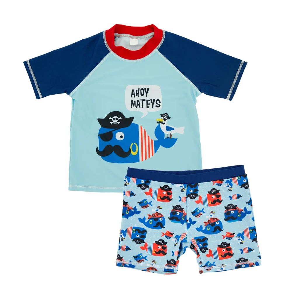 1-7 Years Boy Swimwear 2pcs Swim Suit Caps Short Sleeve Cartoon Kids Bathing Suit Children Swimsuit Boys Beach Wear Fish Shark 
1-7 Years Boy Swimwear 2pcs Swim Suit Caps Short Sleeve Cartoon Kids Bathing Suit Children Swimsuit Boys Beach Wear Fish Shark