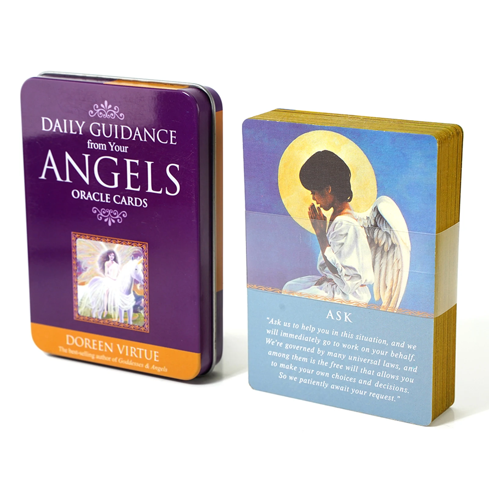 Daily Guidance from Your Angels Oracle Cards Divination Deck Gold Plated Tarot Cards Fortune Telling Board Game
Daily Guidance from Your Angels Oracle Cards Divination Deck Gold Plated Tarot Cards Fortune Telling Board Game