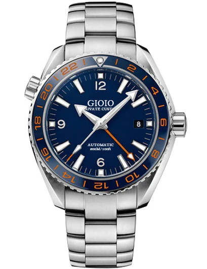 Luxury Men Automatic Mechanical GMT Watch Silver Blue Black Ceramic Bezel Leather Stainless Steel 
Luxury Men Automatic Mechanical GMT Watch Silver Blue Black Ceramic Bezel Leather Stainless Steel