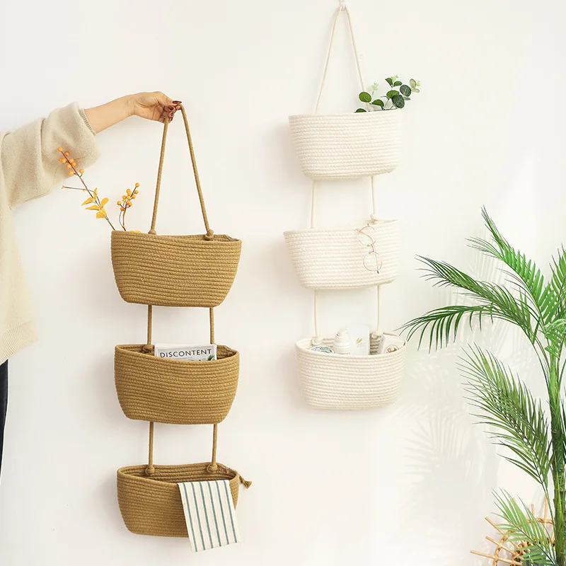 1x Wall-mounted Storage Basket 3-layer Sundries Storage Bag Rental House Door Hanging Storage Bag Home Wall Hanging Decoration
1x Wall-mounted Storage Basket 3-layer Sundries Storage Bag Rental House Door Hanging Storage Bag Home Wall Hanging Decoration