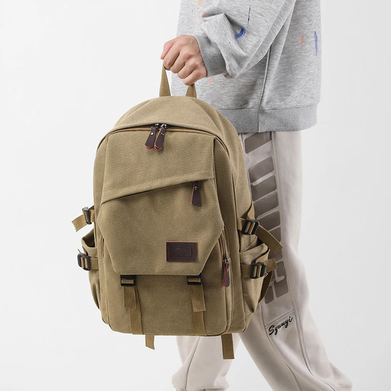 

Вместительный дорожный рюкзак на молнии для мужчин, большой модный мужской рюкзак для скалолазания, новая сумка, карманы для поездок, студенческие повседневные сумки