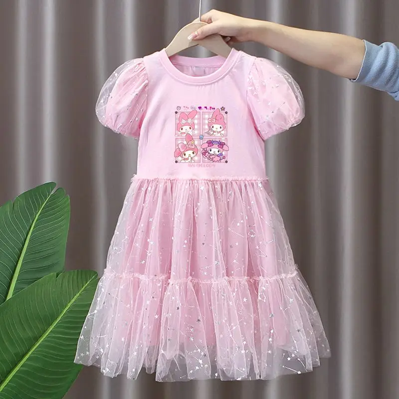 Kawaii Sanrio My Melody Cute Cartoon Girls Mesh Dress Summer New Children's Western Style Princess Dress Gift for Children
Kawaii Sanrio My Melody Cute Cartoon Girls Mesh Dress Summer New Children's Western Style Princess Dress Gift for Children
