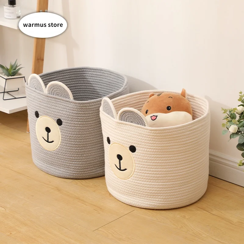 1PC Storage Basket Cartoon Hand Woven Cat Ears Kids Toys Desktop Organizer Sundries Cotton Storage Box Laundry Baskets Household
1PC Storage Basket Cartoon Hand Woven Cat Ears Kids Toys Desktop Organizer Sundries Cotton Storage Box Laundry Baskets Household