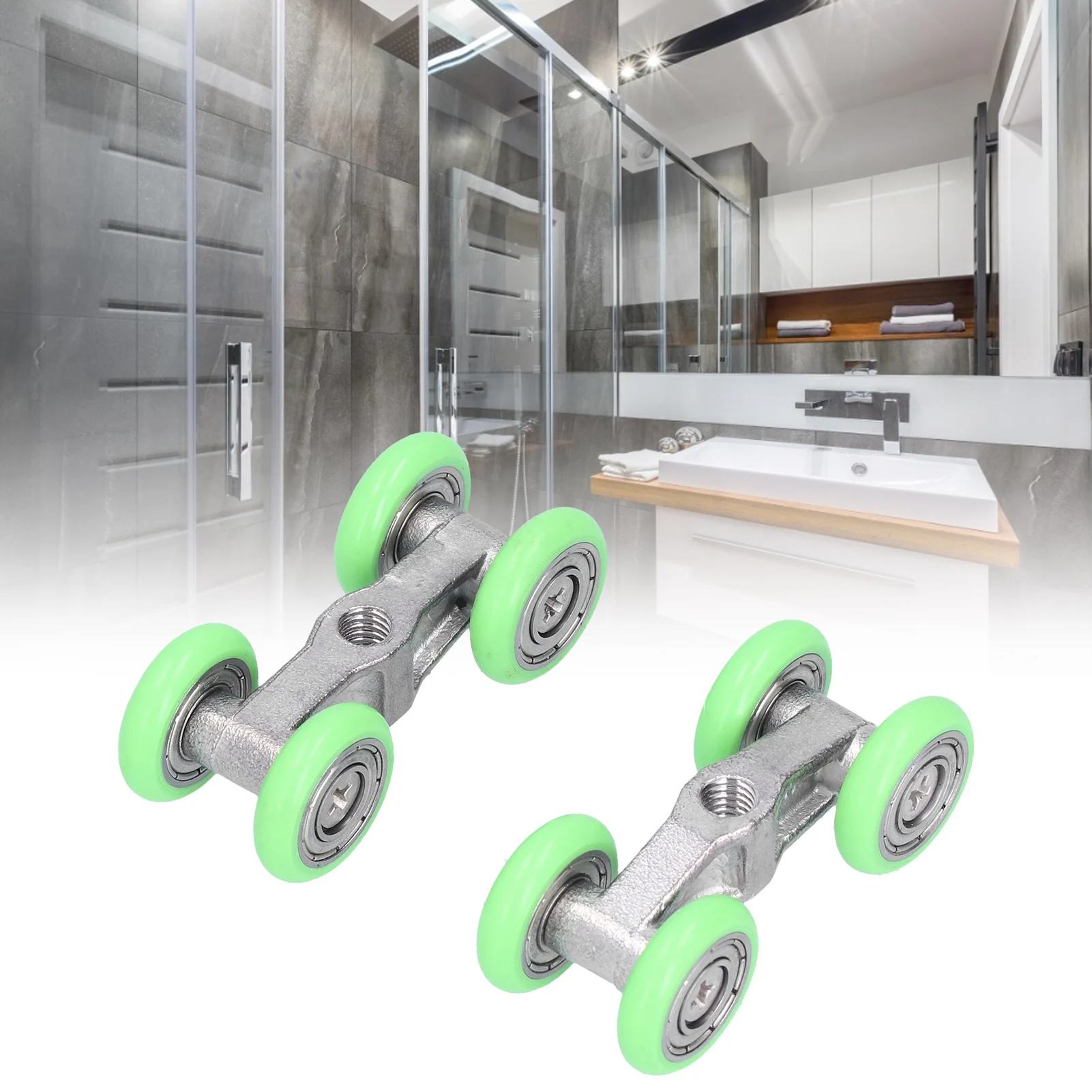 2pcs Roller Wheel Runner Push‑Pull U‑Shaped 4‑Wheel Stainless Steel Shower Door Rollers Pulleys for Bathroom Kitchen
2pcs Roller Wheel Runner Push‑Pull U‑Shaped 4‑Wheel Stainless Steel Shower Door Rollers Pulleys for Bathroom Kitchen
