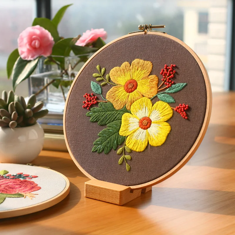DIY Embroidery Material Package Leisure Handmade Three-dimensional Cloth Art DIY Round Cross Stitch Kit Creative Homemade Gifts
DIY Embroidery Material Package Leisure Handmade Three-dimensional Cloth Art DIY Round Cross Stitch Kit Creative Homemade Gifts